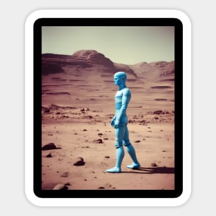 Robot on Mars Sticker